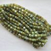 Shop 6mm 8mm Boulder Green Opal Smooth Rondelle Beads