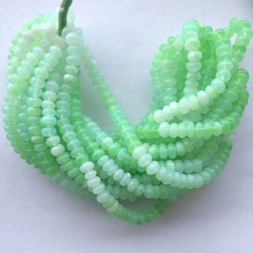 Shop 6mm 8mm Chrysoprase Green Opal Smooth Rondelle