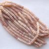 Shop 6mm 8mm Dyed Pink African Opal Smooth Rondelle Beads