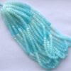 Shop 6mm 8mm Peru Blue African Opal Smooth Rondelle Beads