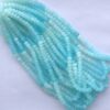 Shop 6mm 8mm Peru Blue African Opal Smooth Rondelle Beads