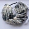 Shop 6mm 8mm Natural Dendrite Opal Smooth Rondelle Beads