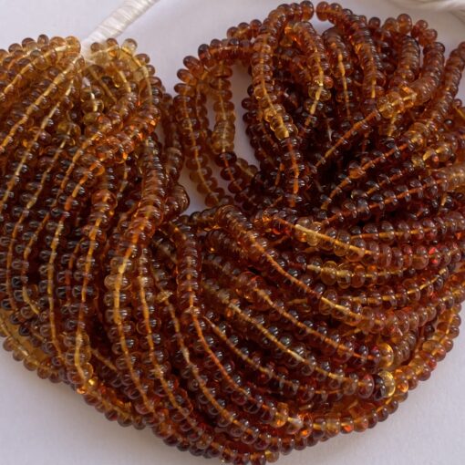 Shop 4mm 6mm Brandy Madeira Orange Citrine Smooth Rondelle