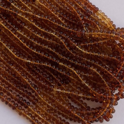 Shop 4mm 6mm Brandy Madeira Orange Citrine Smooth Rondelle